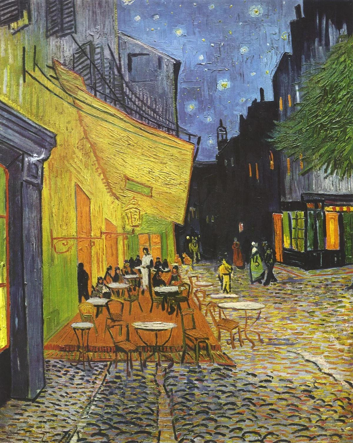 Vincent van Gogh, Caféterras bij nacht, 1888. Kröller-Müller Museum.
