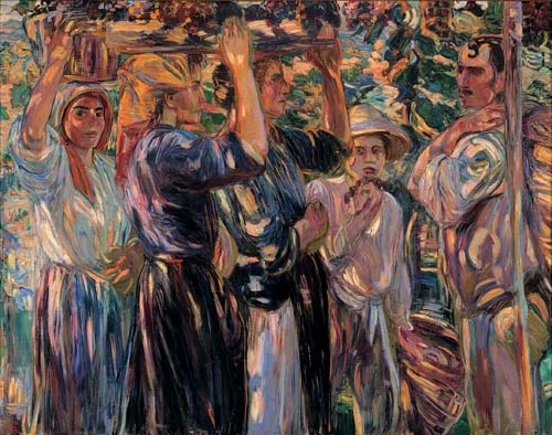 Dora Hitz, Weinernte, vor 1911. Nicht als eines der Werke in Eelde bestätigt.
