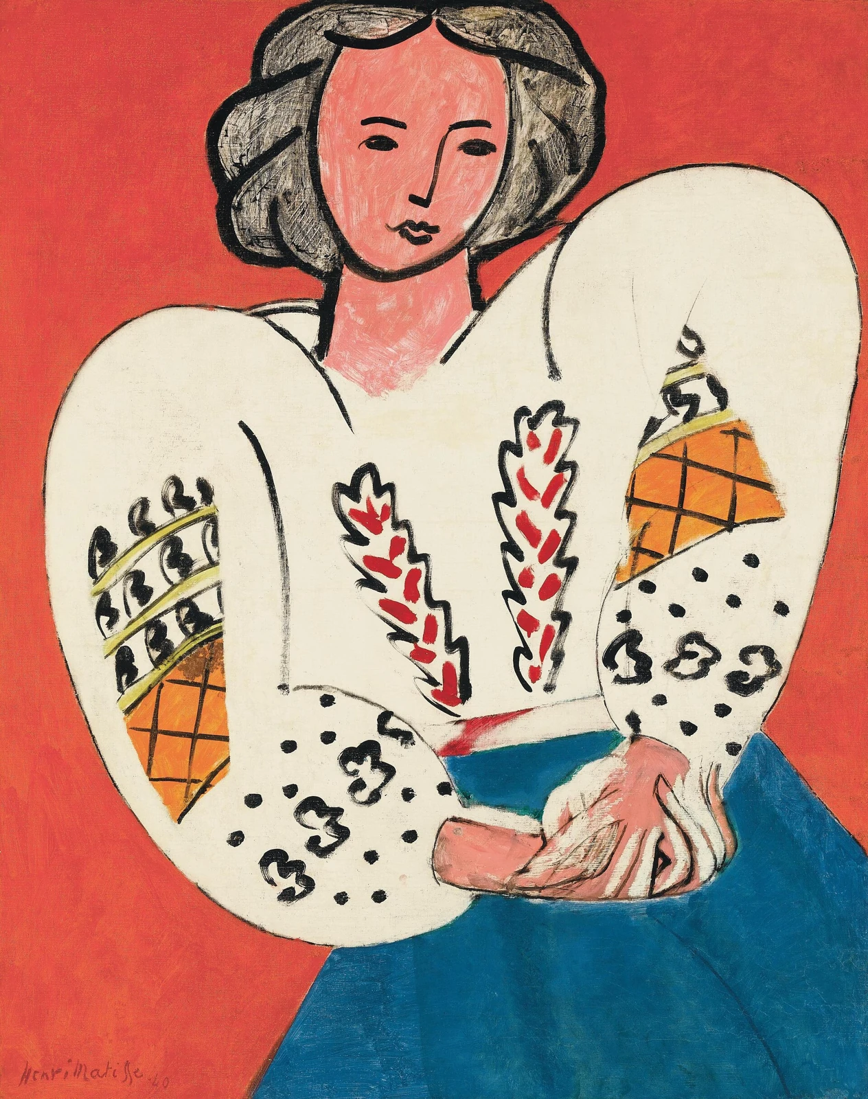 Henri Matisse, La Blouse roumaine (1940), een van de werken in de tentoonstelling.