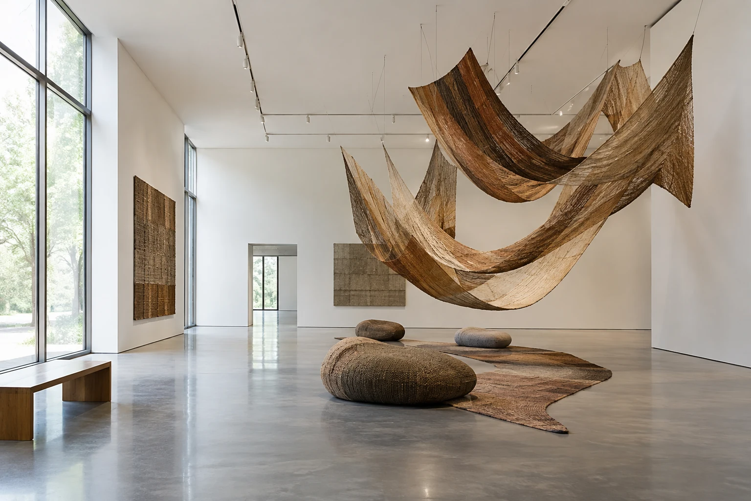 AI-beeld ter illustratie. Generieke museumzaal; geen bestaande locatie of kunstwerk.