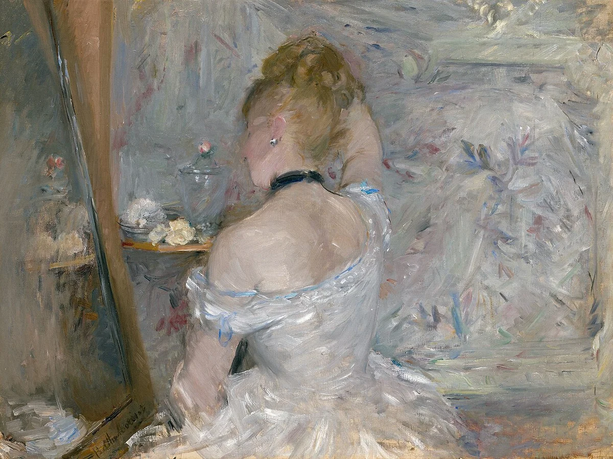 Berthe Morisot, Vrouw bij haar toilet. Art Institute of Chicago.