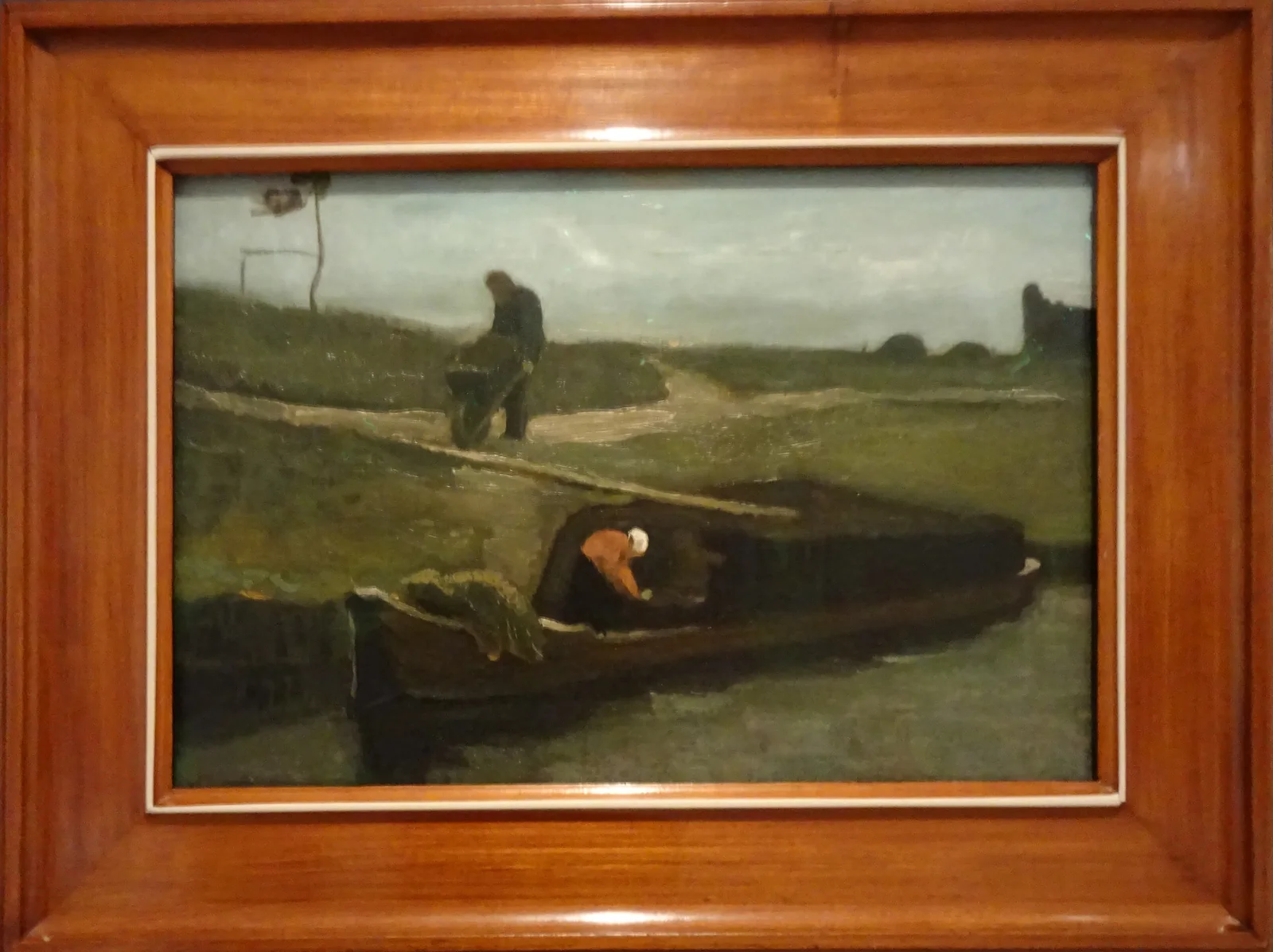 De turfschuit (Peat Boat with Two Figures).