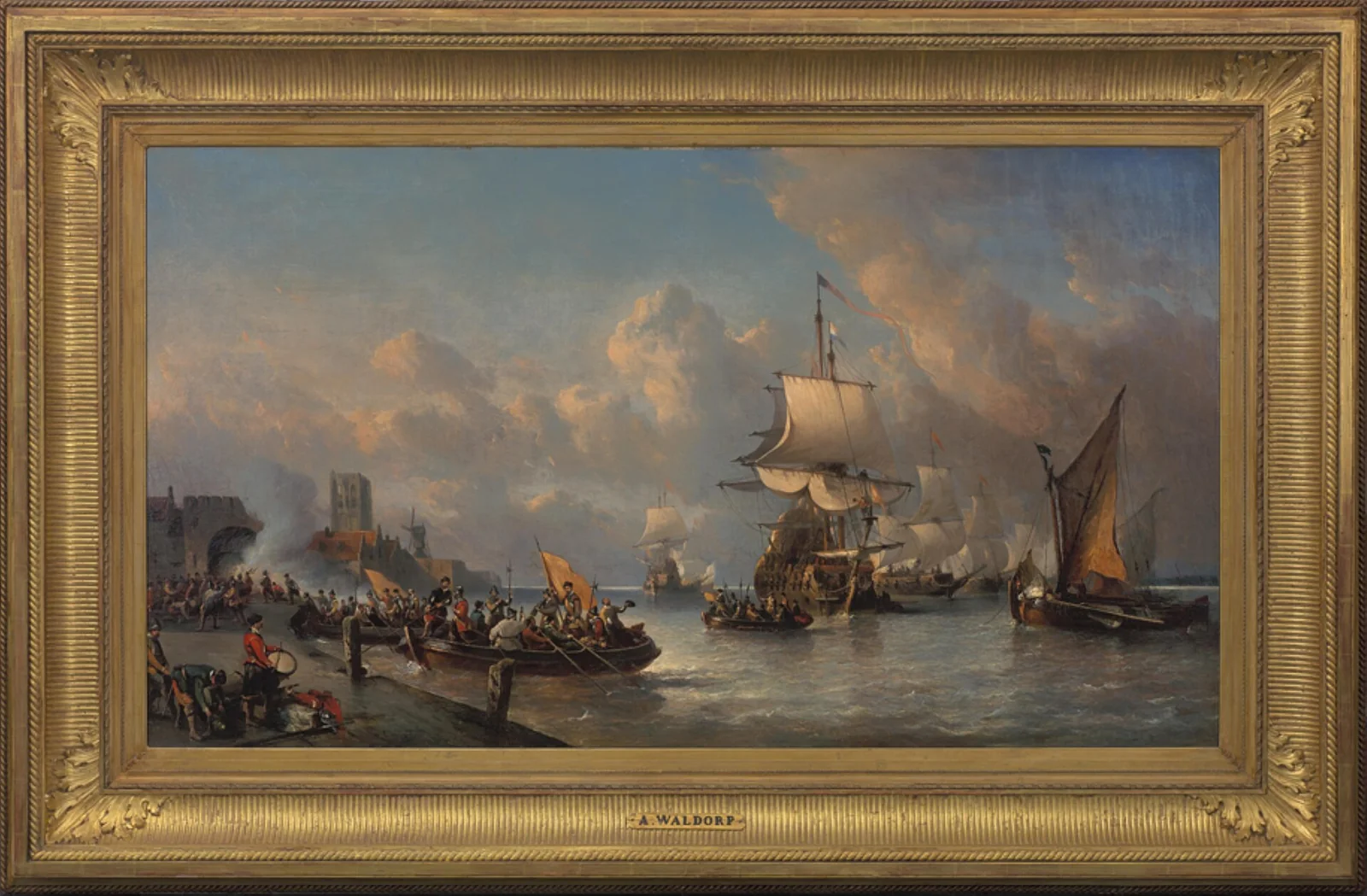 De inname van Den Briel in 1572, geschilderd door Anthonie Waldorp.