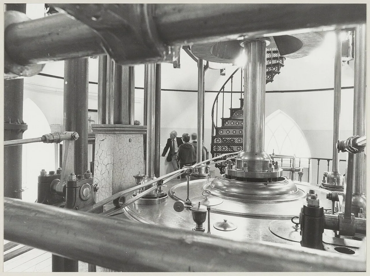 Historische foto van de machinehal van De Cruquius.