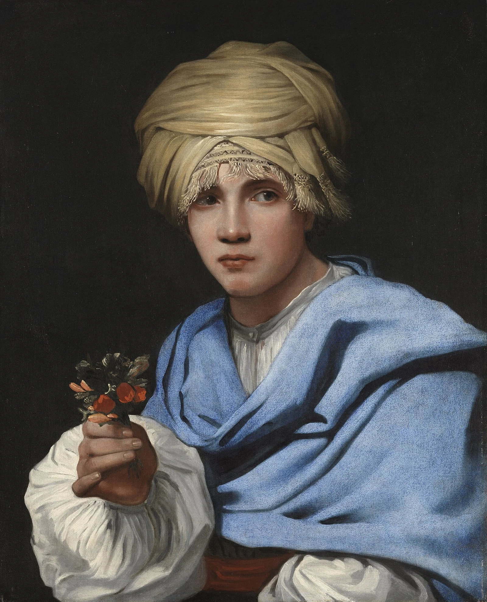 Jongen met tulband met een boeketje, circa 1658-1661, van Michael Sweerts; het schilderij hoort bij het Museo Nacional Thyssen-Bornemisza in Madrid.