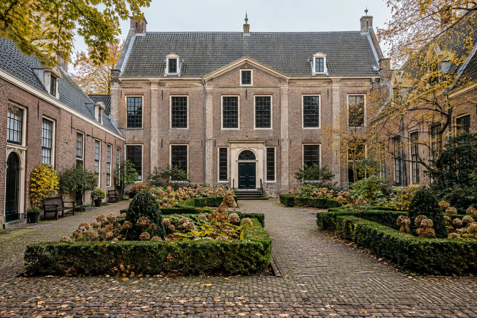 Ein fiktives altes Pflegegebäude als Museum, nicht das Haarlemer Dolhuys.
