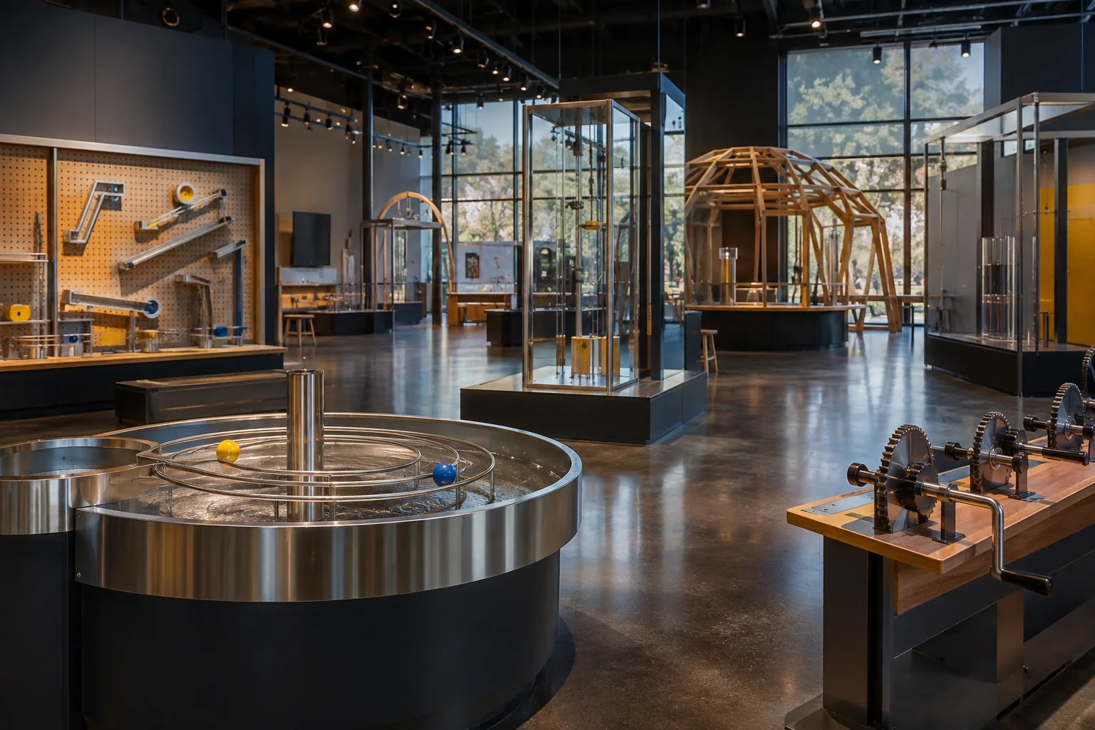 Eine fiktive interaktive Technikhalle; weder Philips Museum noch NEMO ist abgebildet.