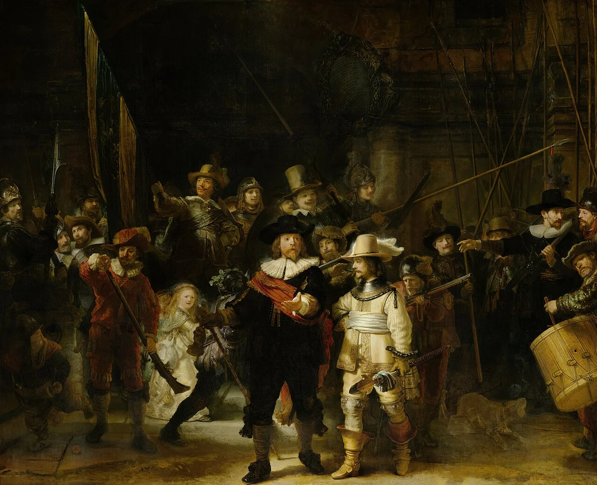 Rembrandt van Rijn, De Nachtwacht, 1642. Rijksmuseum, Amsterdam.