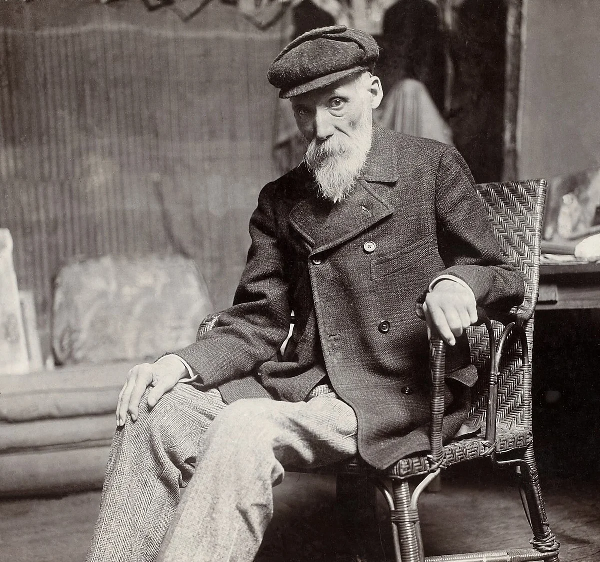 Fotografisch portret van Pierre-Auguste Renoir door Dornac.
