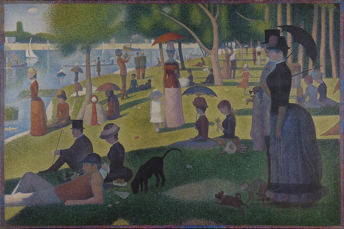 Georges Seurat, Een zondag op La Grande Jatte. Art Institute of Chicago.