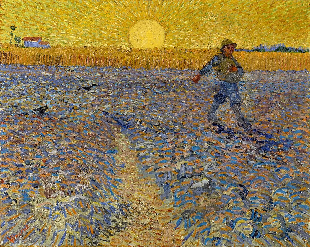 Vincent van Gogh, De zaaier, juni 1888. Kröller-Müller Museum.