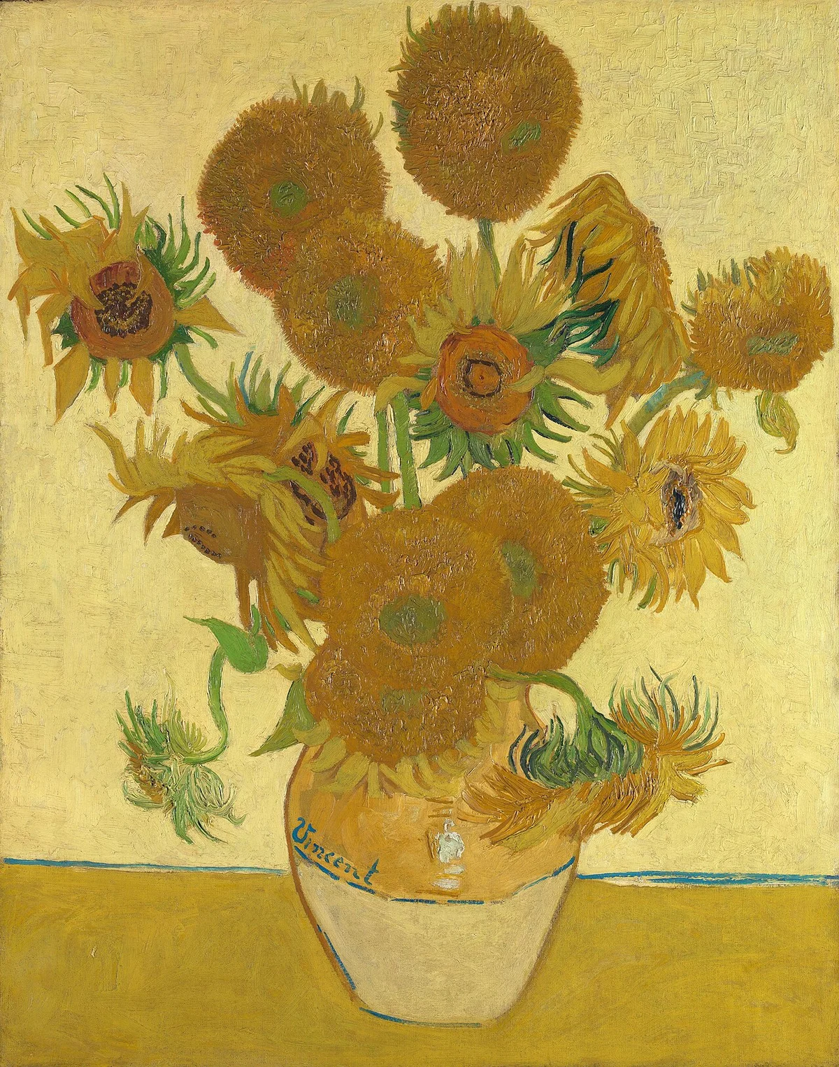 Vincent van Gogh, Zonnebloemen, 1888. National Gallery, Londen.